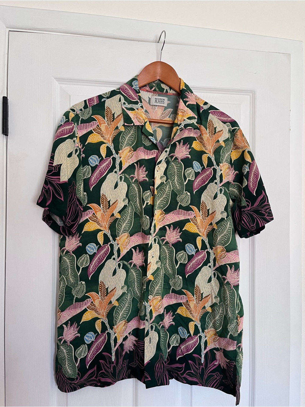 Scotch & Soda • Men's Short-Sleeve Floral Button-Up Shirt